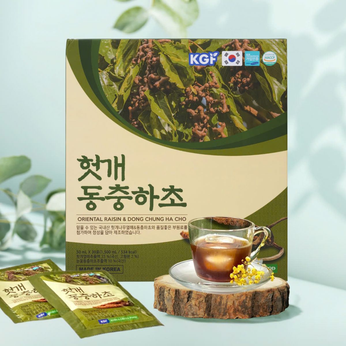 Nước Mát Gan Đông Trùng Hạ Thảo Hàn Quốc 30 Gói x 50ml
